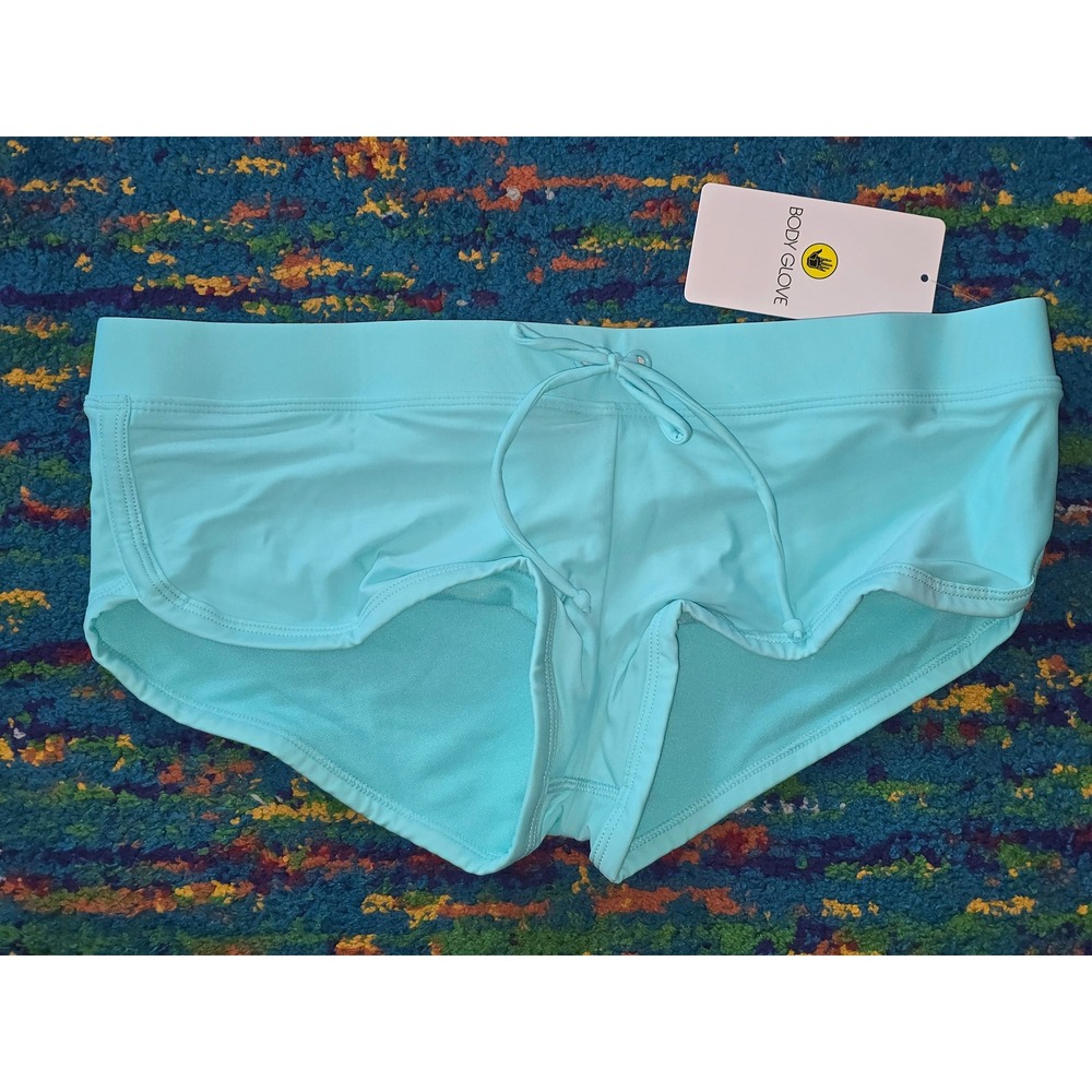 NWT Body Glove Swim Bottoms Sea Mist Smoothies Sidekick Boy Short Womens Size M